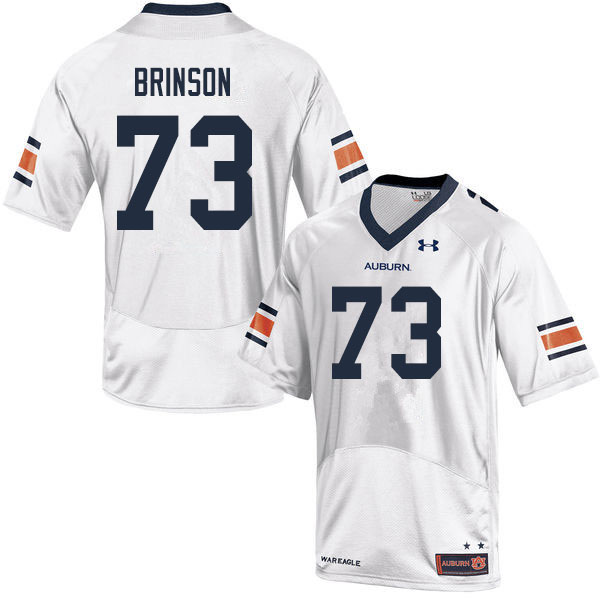 Men's Auburn Tigers #73 Gabe Brinson White 2019 College Stitched Football Jersey